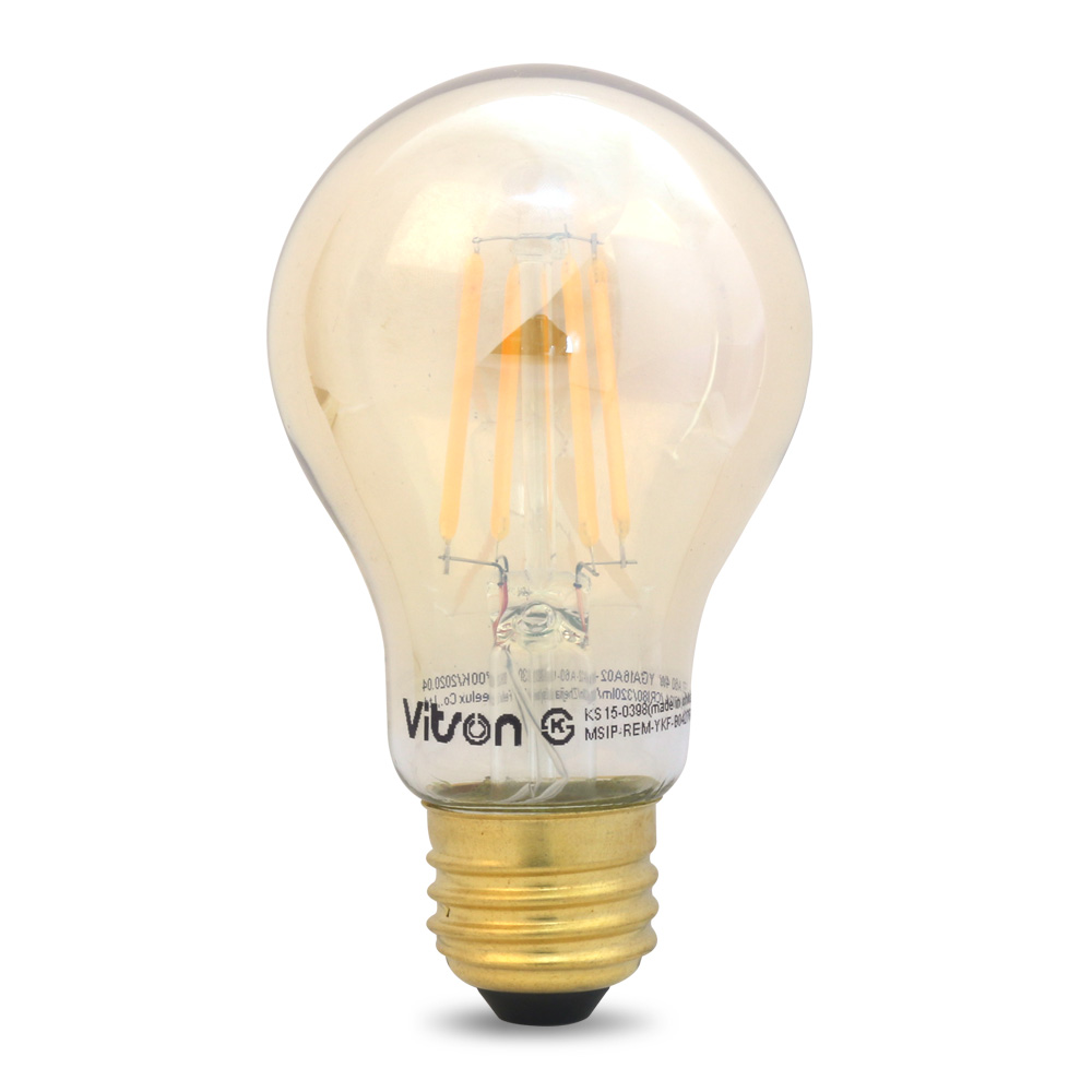 비츠온 LED 에디슨 전구 A60 4W, 전구색, 1개 2,250원