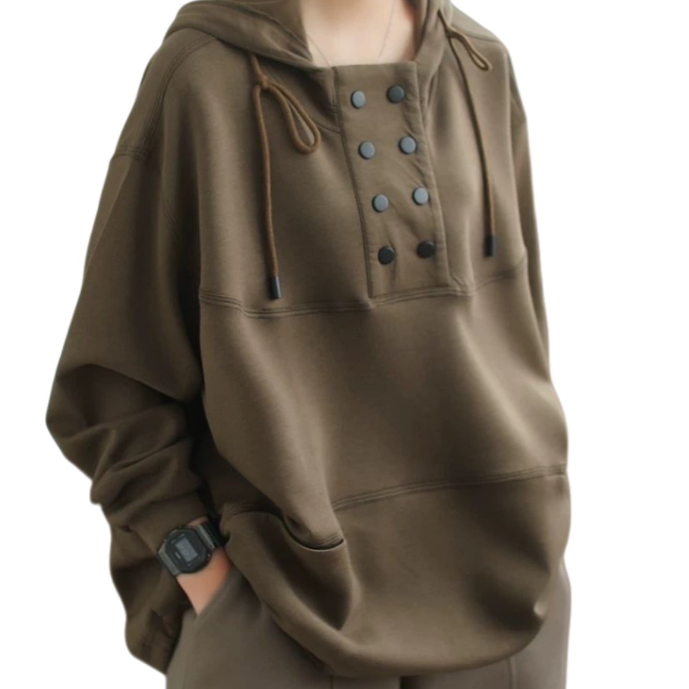 Makone 여성 가을 겨울 빅사이즈 긴소매 후드티 빈티지 맨투맨 25,900원