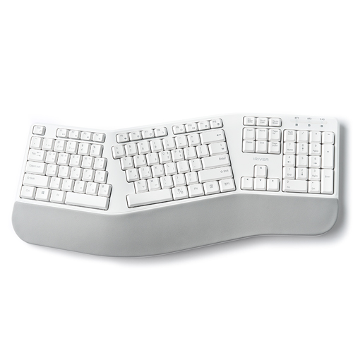 아이리버 멀티페어링 인체공학 무선키보드, 화이트, EQwear-ERGO WAVE EW3, 제조사축 49,500원