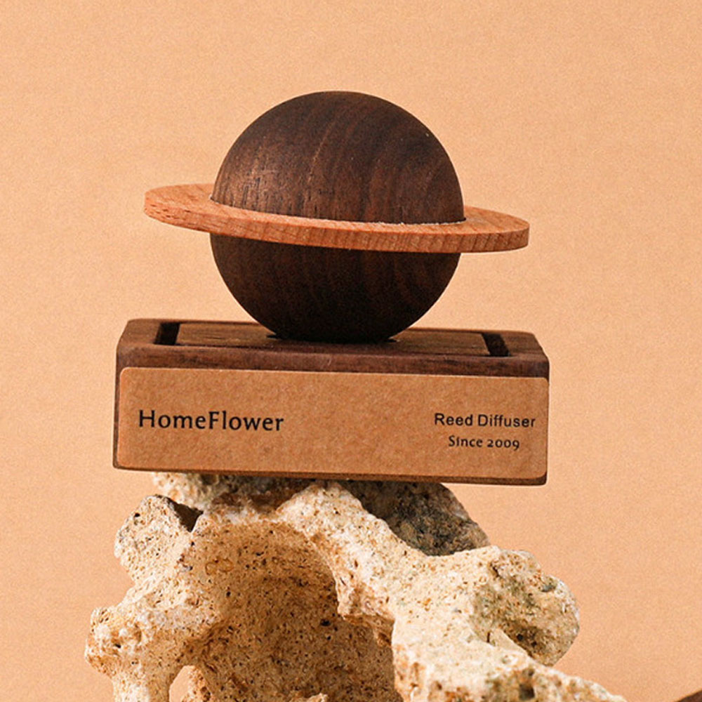 행성 모양 호두나무로 만든 집안 침실 거실,차량 등 다용도 장소에 사용 가능한 향기 확산기 8,820원