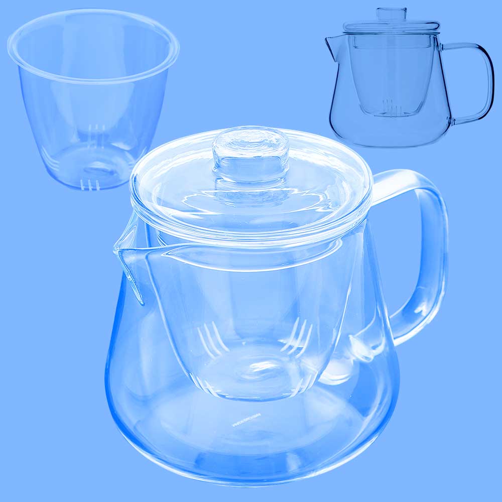 내열유리 티포트 850ml 17x12x13cm 거름망 뚜껑, 투명, 1개, 850ml 17,100원