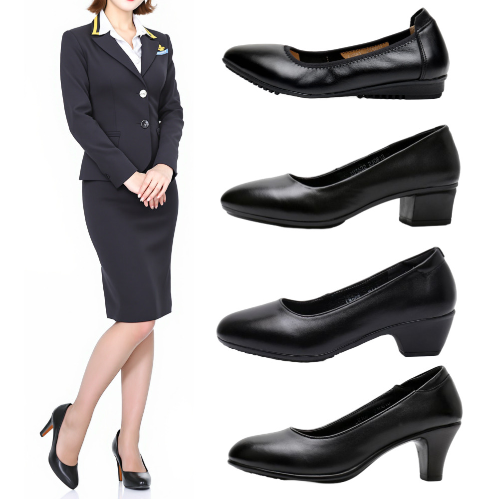 로버 천연소가죽 발편한 구두 4종 유니화 통굽 승무원 단화 일할때 면접 정장 구두 플랫슈즈 신발 39,900원