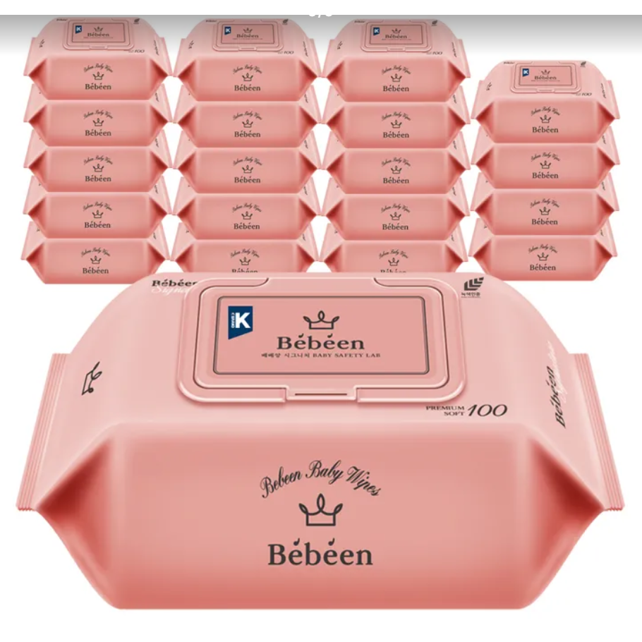 Bebeen 시그니처 영유아물티슈 캡형 16,800원