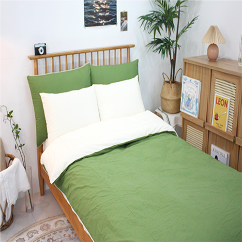 에이치제이홈 60수 순면 파이핑 양면 이불 베개 커버 세트 슈퍼싱글 퀸 킹 76,300원