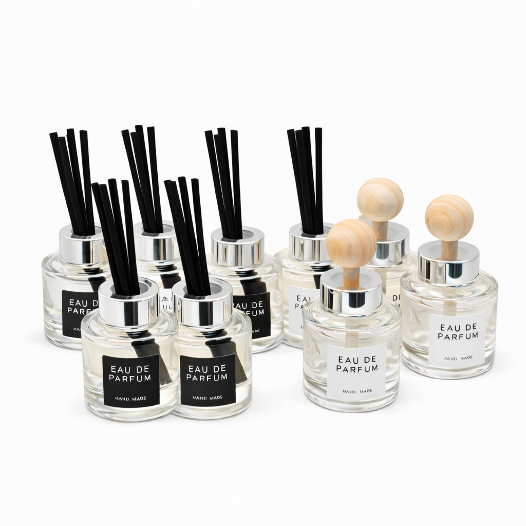 디퓨저 원형50미리용기 우드볼3개,섬유스틱30개포함 마미하우스, 9개, 50ml, 원형투명 15,400원