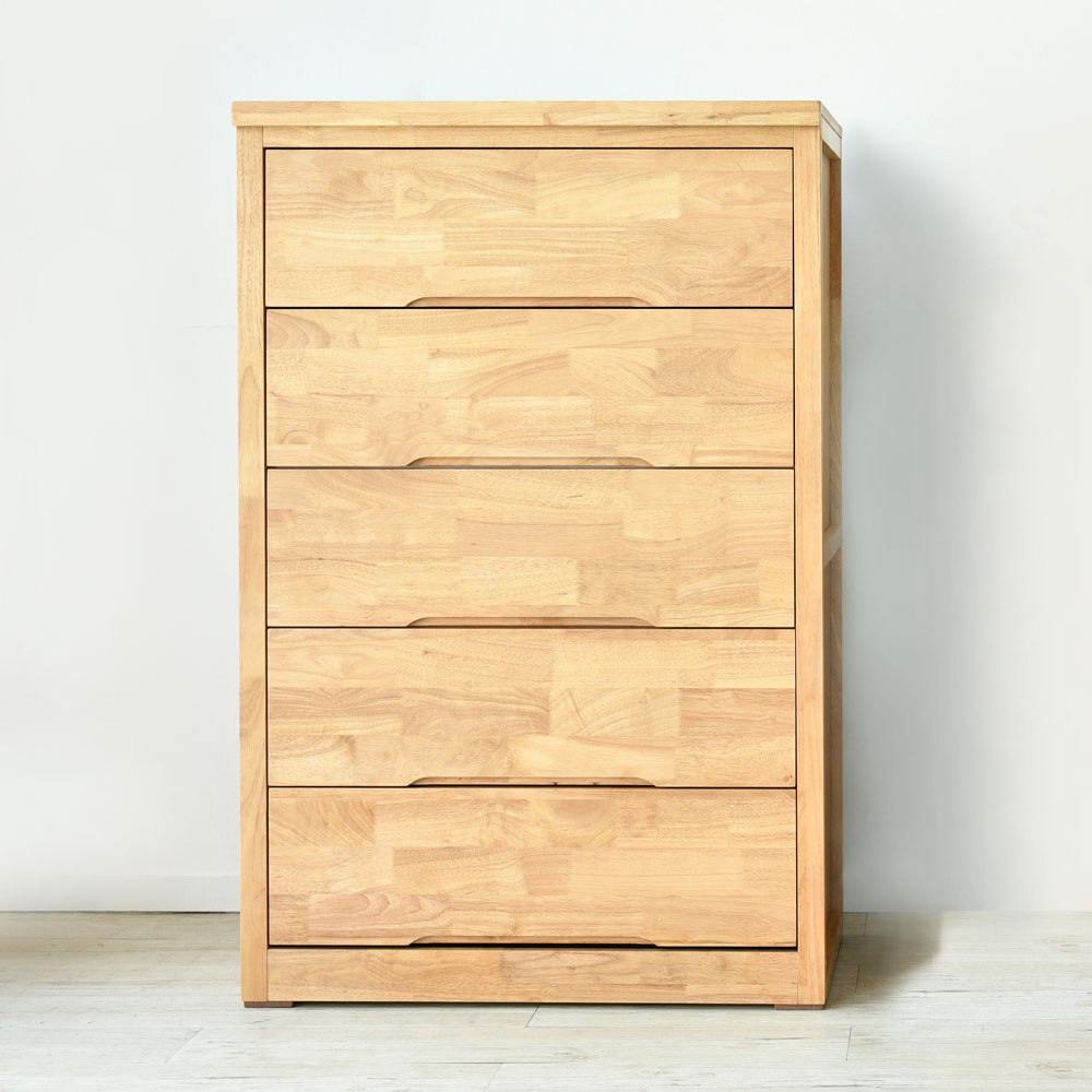 카멜레온퍼니처 엠버라 고무나무원목 900 5단 광폭 서랍장 247,000원