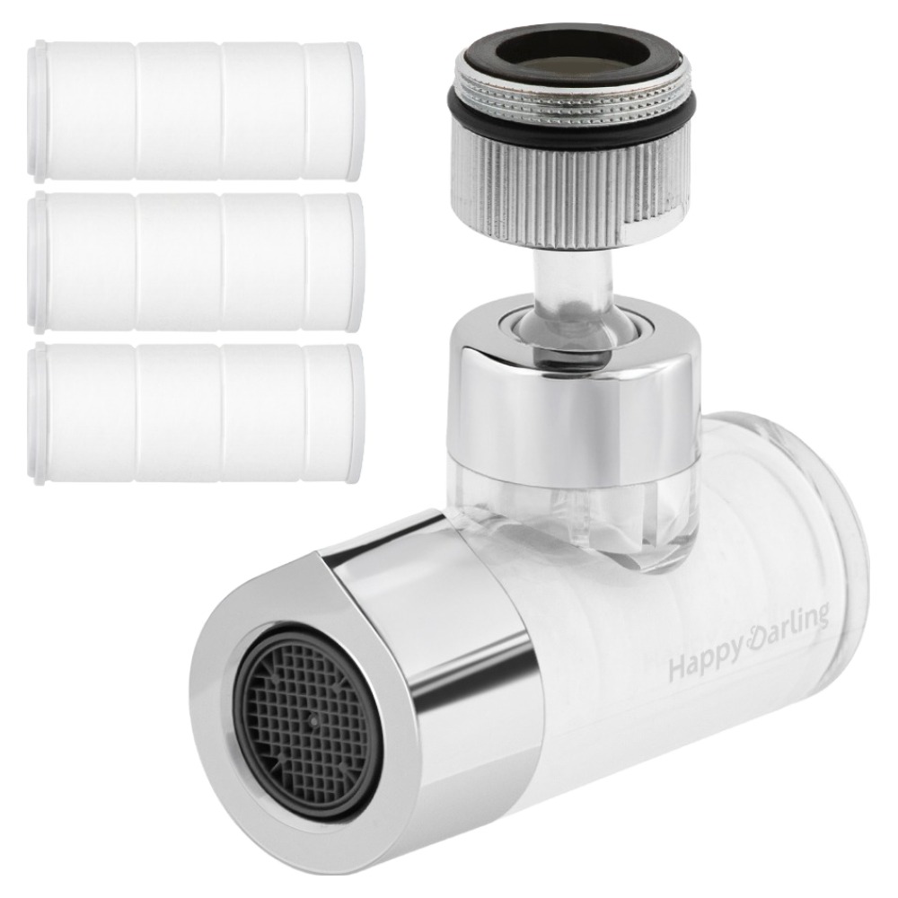 해피달링 시그니처 워터탭 세면대 필터 수전 클리어 실버 + 필터 3P 세트, 1세트 26,900원