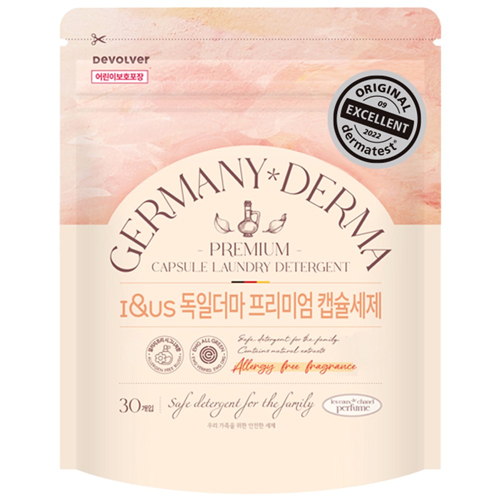아이앤어스 독일더마 향기좋은 온가족 캡슐세제 추천, 인칸토향 중성 세탁세제 섬유유연제 올인원 고농축 30개입, 30개입, 12개 151,950원