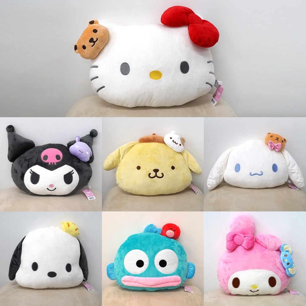 산리오 정품 얼굴 인형 쿠션 등받이쿠션 40cm 18,000원