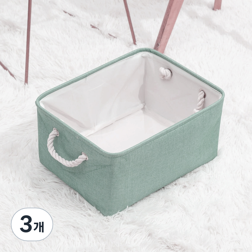 헤이번 네츄럴 린넨 바구니 70,500원