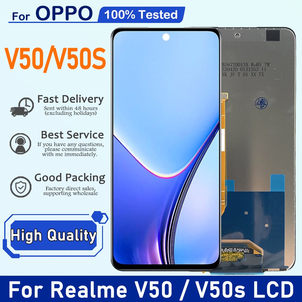 액정l 6.72 RMX3781 RMX3783 LCD 용 Oppo Realme V50 V50S 디스플레이 터치 스크린 디지타이저 어셈블리 46,310원