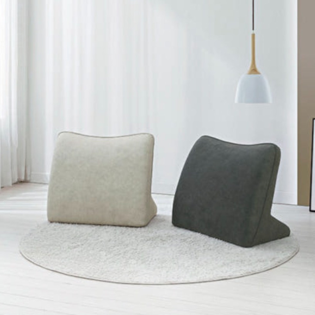 따숨마루 돌쇼파용 삼각 등받이 쿠션 빵빵한 쿠션감 쇼파와 침대 허리받침 등쿠션 102,000원