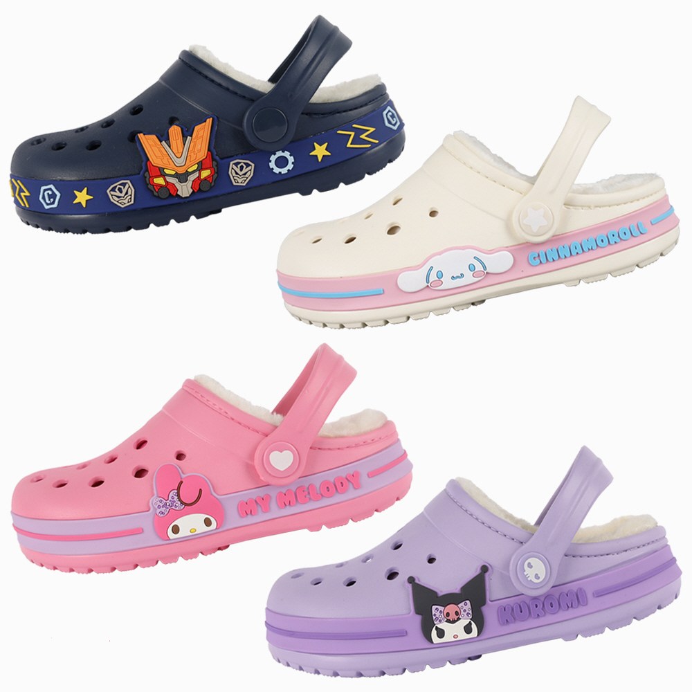 산리오 정품 헬로카봇 콜트 마이멜로디 헬로키티 시나모롤 쿠로미-위즈 여아 키즈 방한 샌들 털 슬리퍼 16,800원