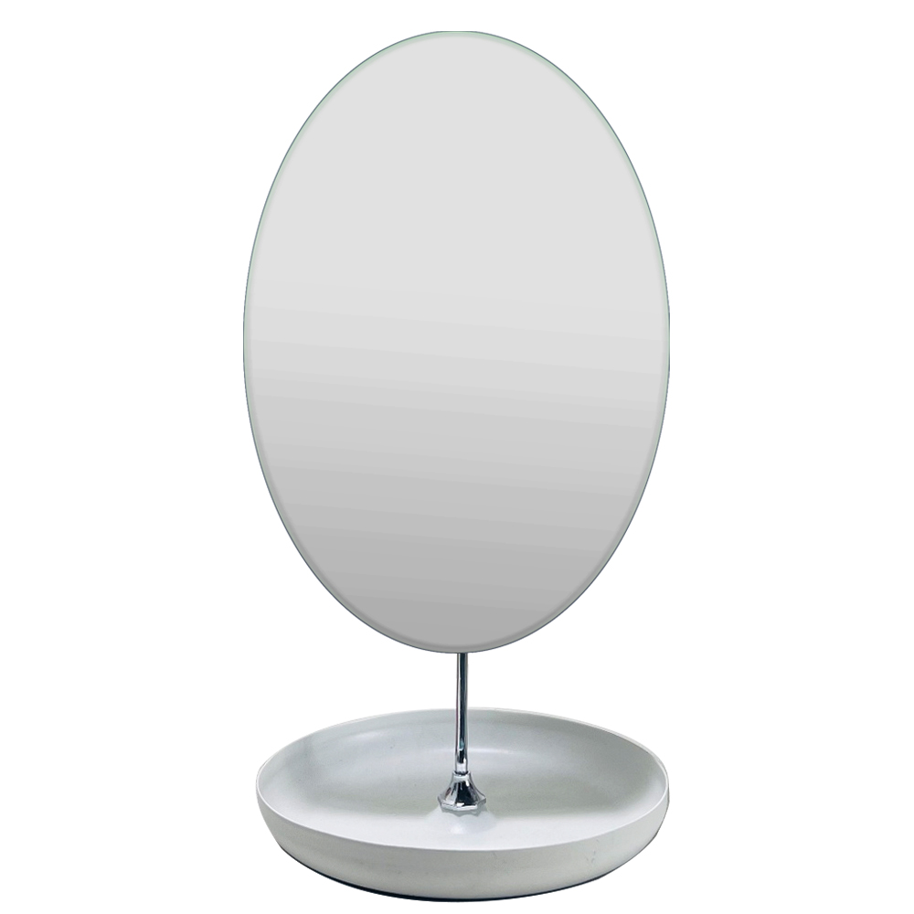 유일아트 타원 반달 트레이 탁상거울 13,540원