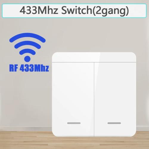 SIXWGH 무선 조명 스위치 세트 1 2 3 갱 433Mhz 푸시 단추 홈 리모컨 LED 조명 램프용 10A 110V 220V 18,060원