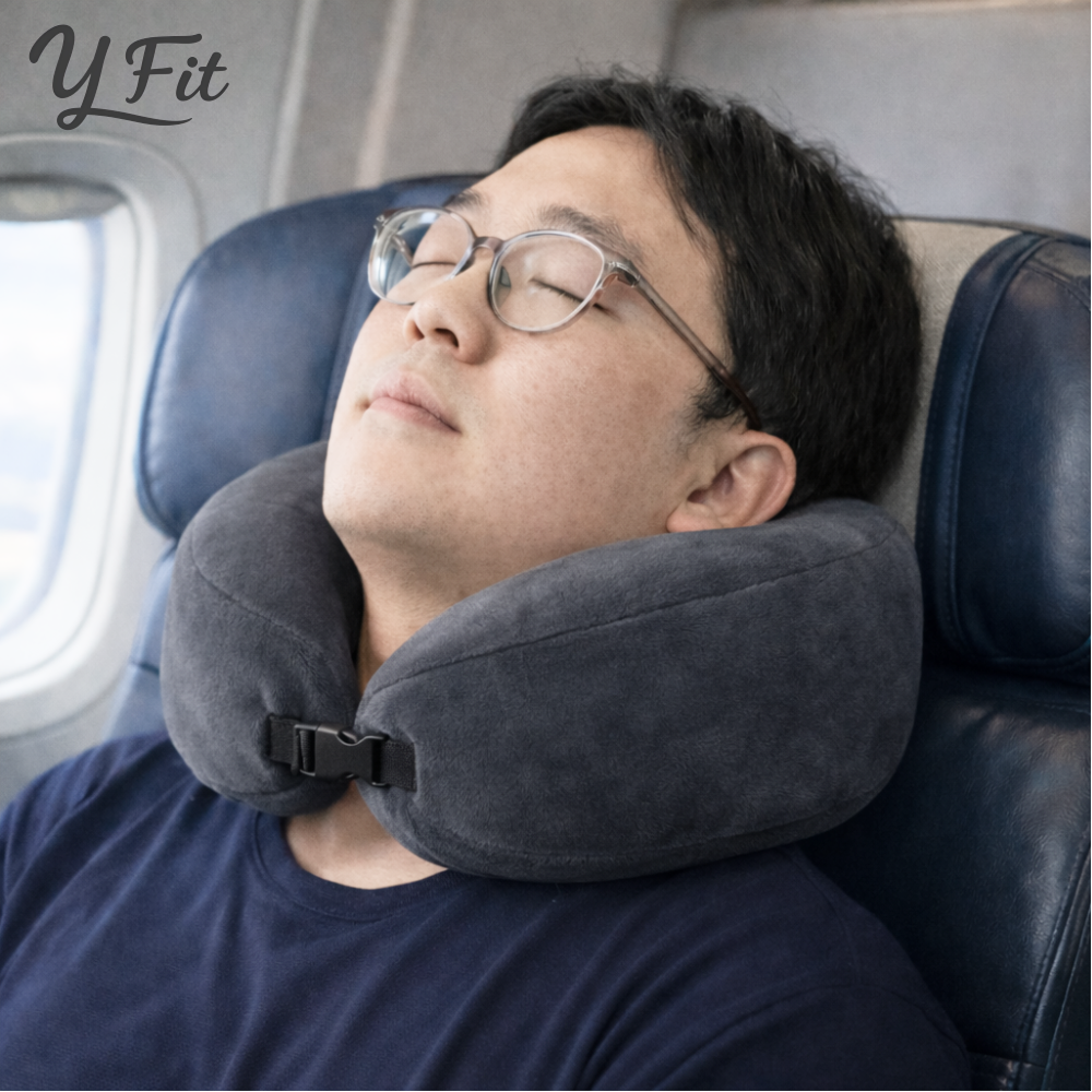 와이핏 여행용 기내용 목베개 비행기 휴대용 메모리폼 기내 목쿠션, 차콜 1개 19,900원