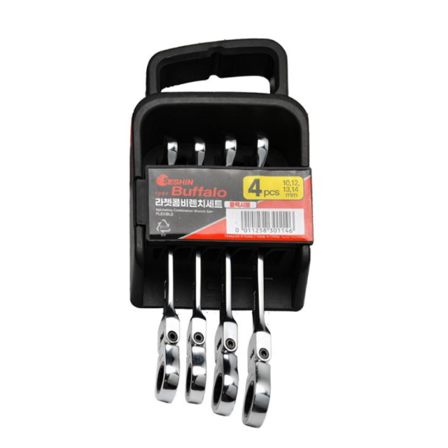 세신 플렉시블 기어렌치 4PCS(10 12 13 14 mm) 라쳇 스패너 세트, 1 25,000원