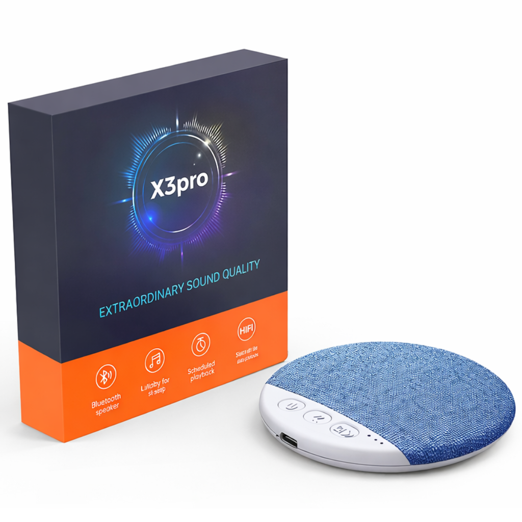 FATTYS 베개옆 무선 귀편안 백색소음기 블루투스 미니 스피커 숙면 수면보조, 블루, X3pro 24,800원