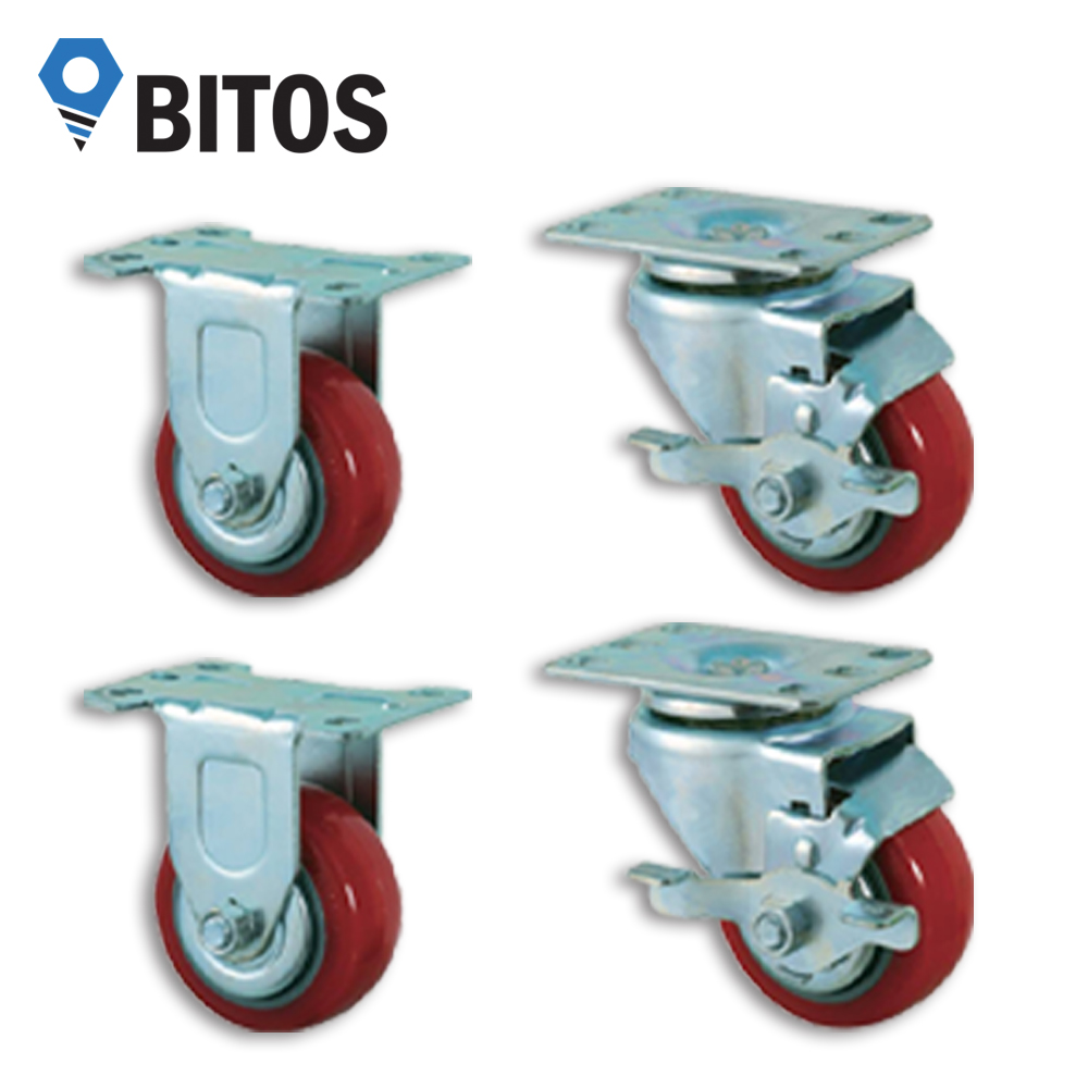 우레탄 경량 캐스터 대차 바퀴, 1세트 19,300원