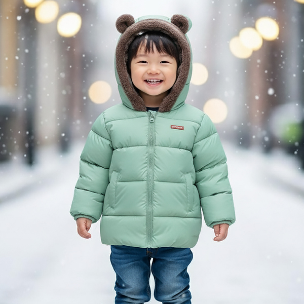 ( KC인증 )몽실이 귀달이 퍼안감 패딩점퍼 28,900원