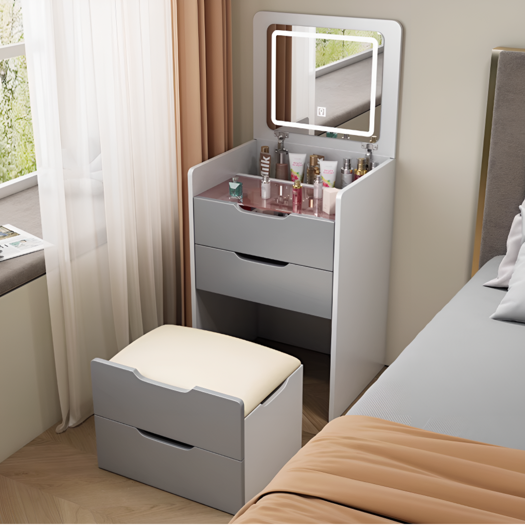 이센시아 엔틱 led 화장대세트 콘솔 확장형 조명 서랍장화장대 280,000원