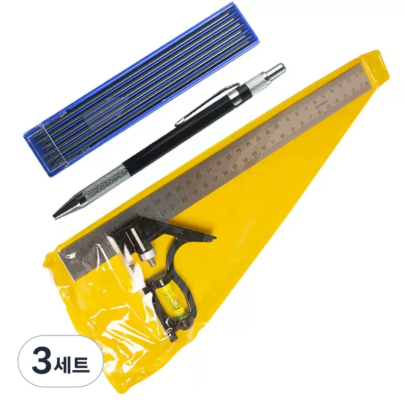공구PXJ 목공용 스텐 앵글자 수평직각자 이동 콤비네이션 앵글자 +홀더펜, 3세트 32,850원