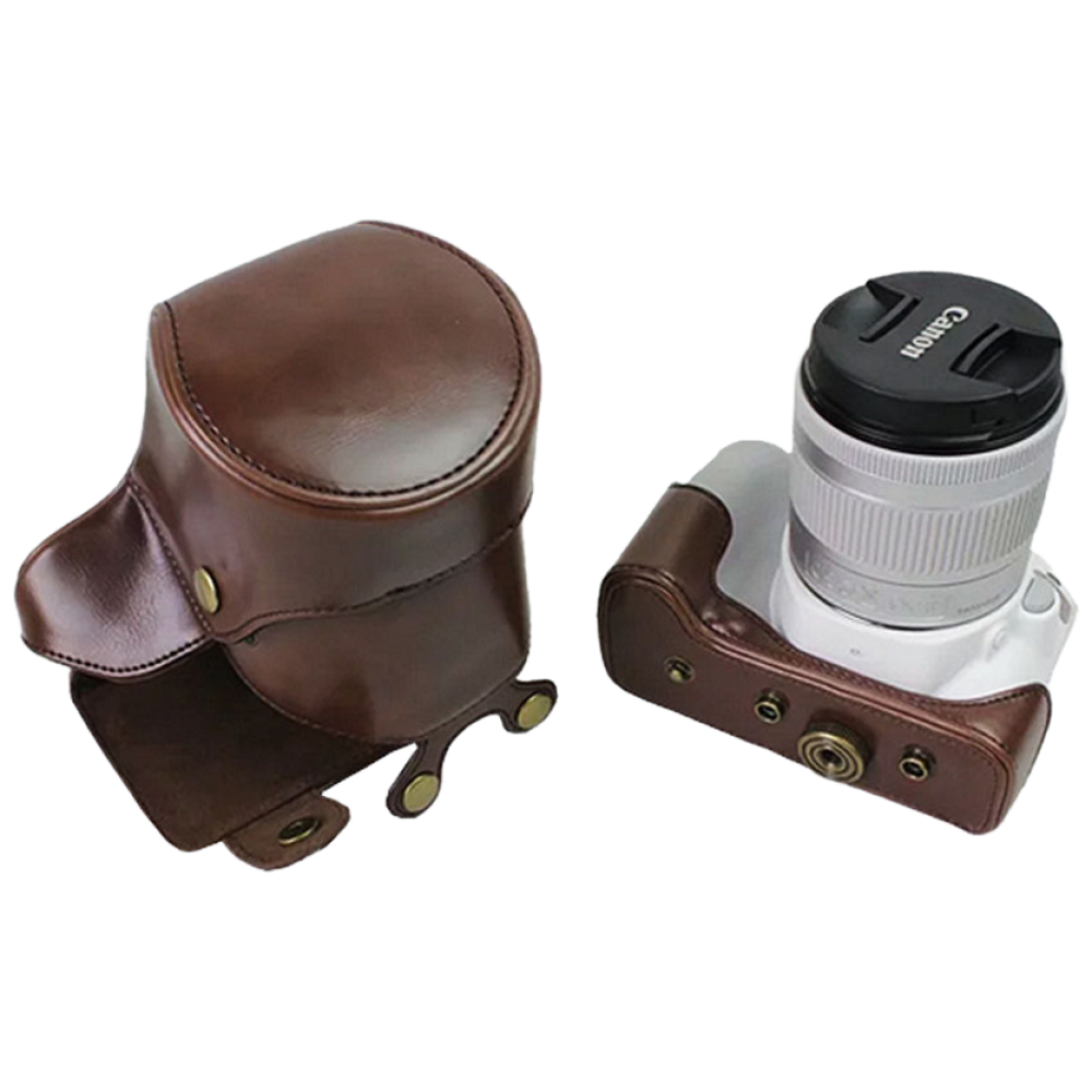 캐논 DSLR EOS 200D 카메라 가죽 케이스, 1개, EOS 200D 가죽 카멜 22,000원