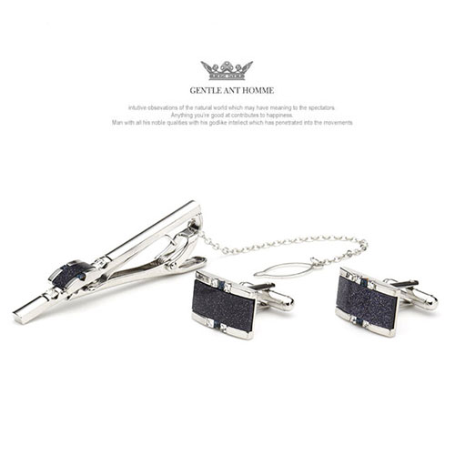 젠틀안트 명품넥타이핀 커프스버튼 커프스링크 세트 GR08-1D509 네이비 56,000원