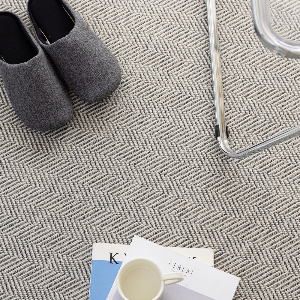 스타일러그 자가드 헤링본 사계절 평직 단모 러그 45,900원