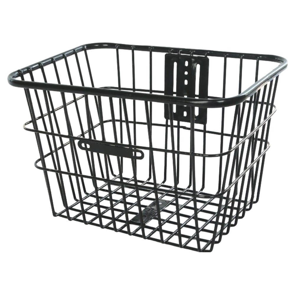 해피마인 설치간편 튼튼 고정잘되는 자전거 메탈 바구니 38 x 26 x 24 cm 12,200원