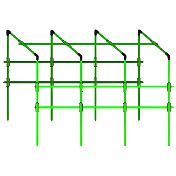 조선오이 지지대 가지 콩 호박 참외 애플수박 텃밭지지대 지주대 가로180cm 폭60cm 높이180cm, 1세트 45,900원