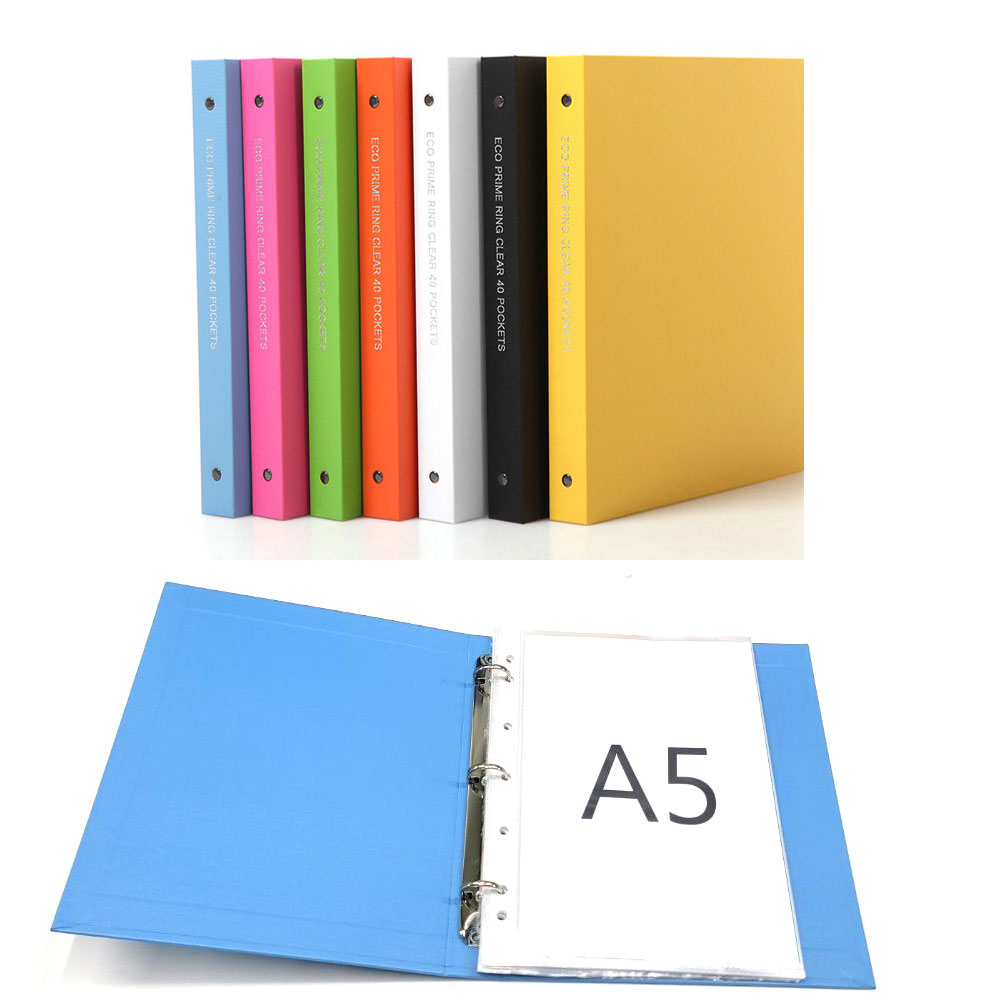 에코클리어화일 3공 링 클리어화일 A5 20매 40매 60매 80메, 백색 5,170원