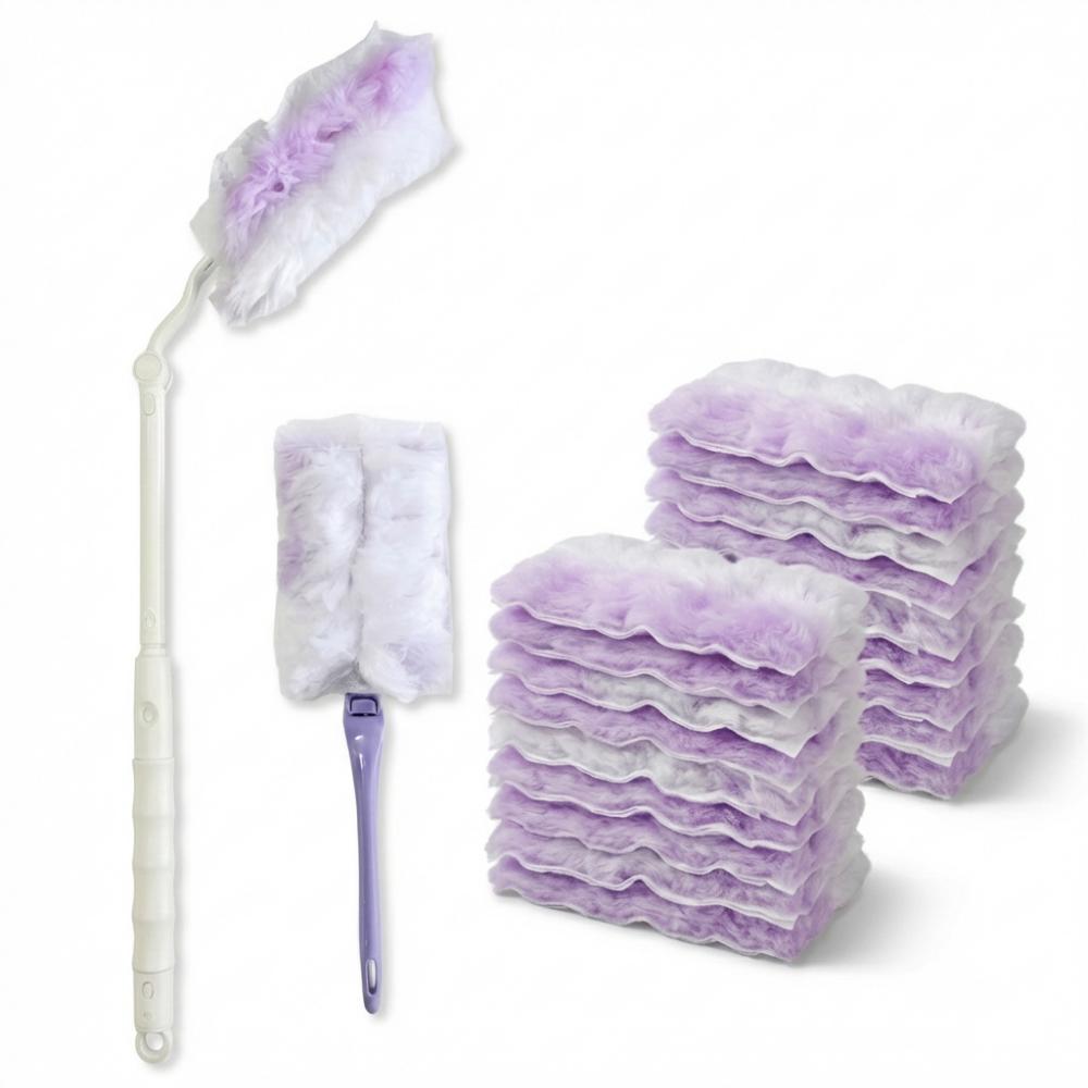 뉴모먼트 길이조절 각도조절 극세사 풍성한 정전기 다용도 롱스틱 숏스틱 리필20매 먼지털이개 13,410원