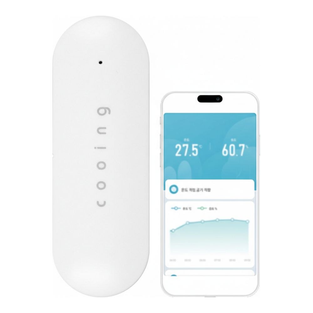 쿠잉전자 IoT 와이파이 방식 무선 스마트 온습도센서 THS-W01 38,820원