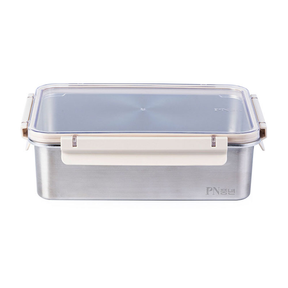 PN풍년 피엔락 스텐 직사각 밀폐용기 반찬통 3500ml 전자레인지 식기세척기 사용가능, 단일상품, 1개 40,700원