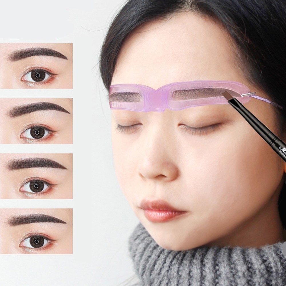 1/2/3p 밴드형 눈썹 그리기 4종 모양 눈썹틀 그리는법 다듬는법 아이 브로우 가이드, 1개 6,900원