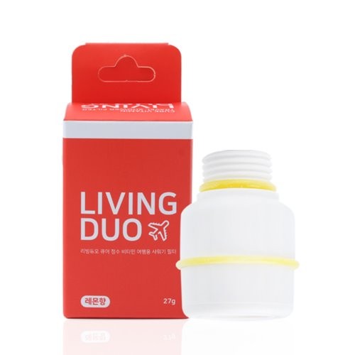 리빙듀오 여행용 비타민정수필터 레몬향  샤워 비데 동남아여행 골프여행 필수 3,300원