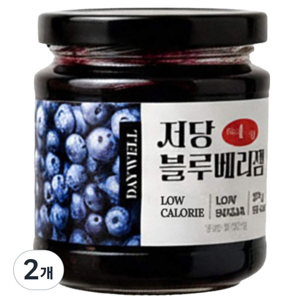 데이웰 저당 저칼로리 블루베리잼, 270g, 2개 14,900원