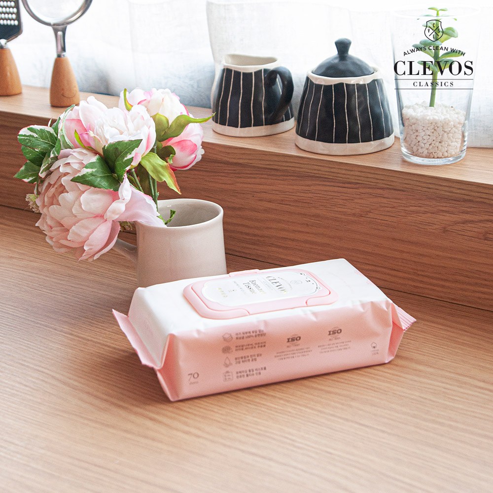 클레보스 유아물티슈 배냇티슈 캡형 64매 20팩 55평량 29,800원