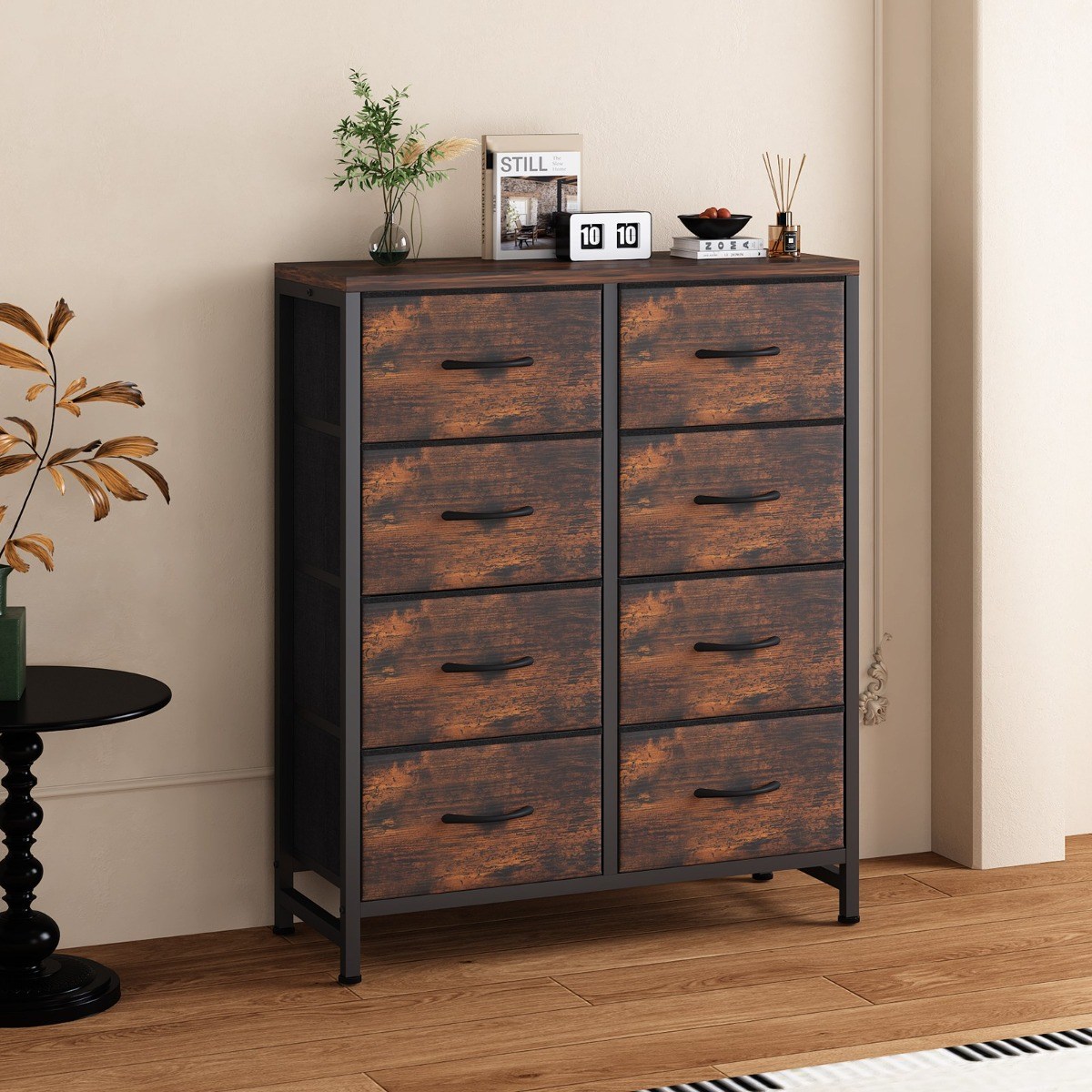 소웰홈 패브릭 4단8문 옷 수납장, 8단, 나뭇결 88,800원