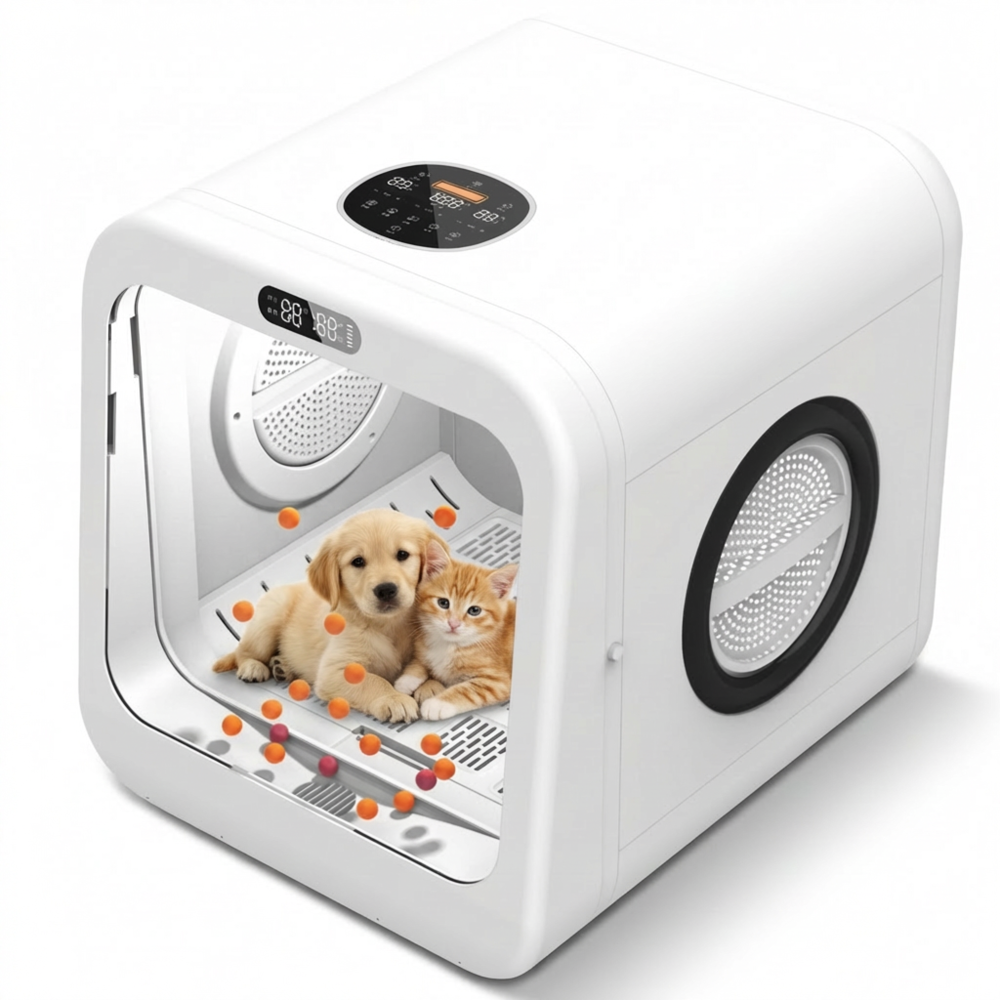 Aurevit 펫드라이룸 음이온 UV 펫드라이룸 강아지 드라이룸 고양이 드라이룸 애견드라이룸, 흰색 249,000원