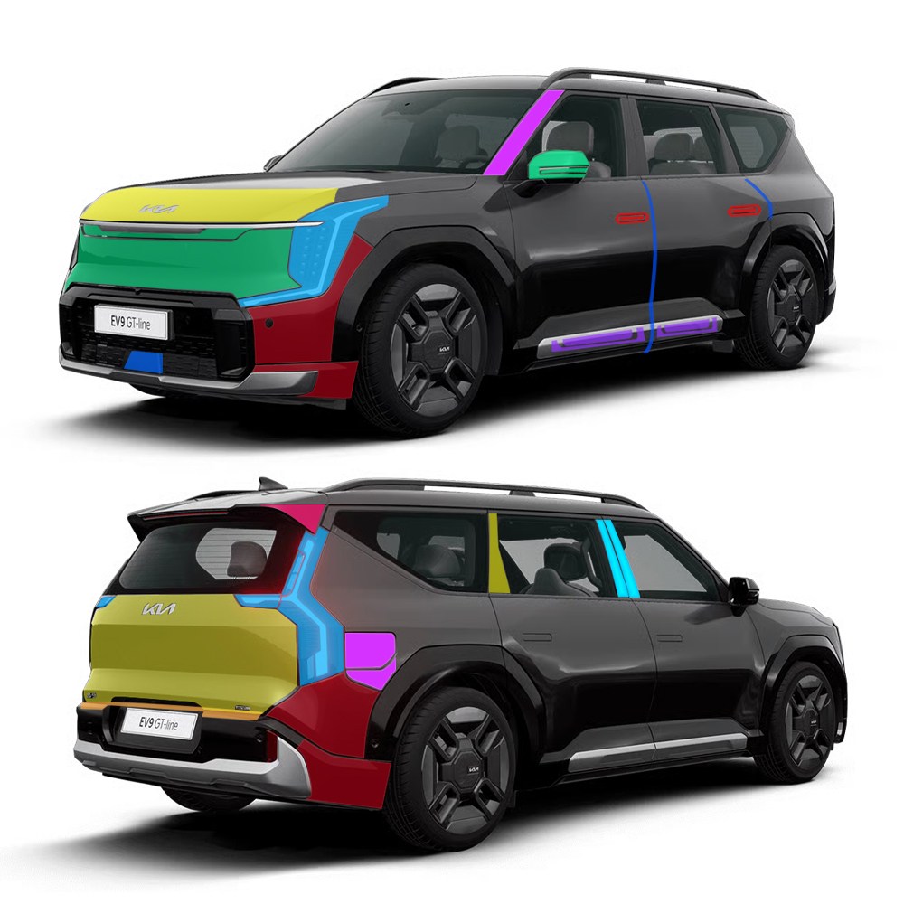 스킨엑스 EV9 MV1 외장필수패키지D PPF 차량보호필름, 1개, 투명 390,000원