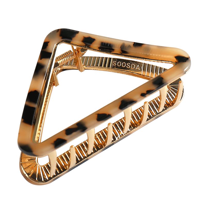 수스다 프랑스핀 빅사이즈 12종 삼각 마블링 레오파드 메탈 프레임 반머리 올림머리집게핀 8,900원