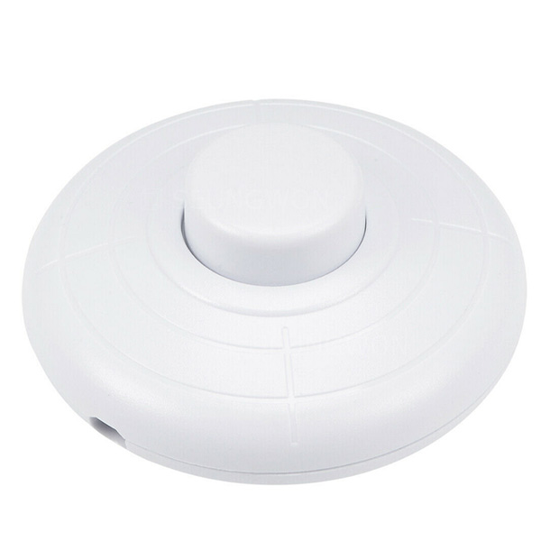 317 풋스위치 화이트 온오프스위치 똑딱이 셀프조명 중간스위치 2,500원