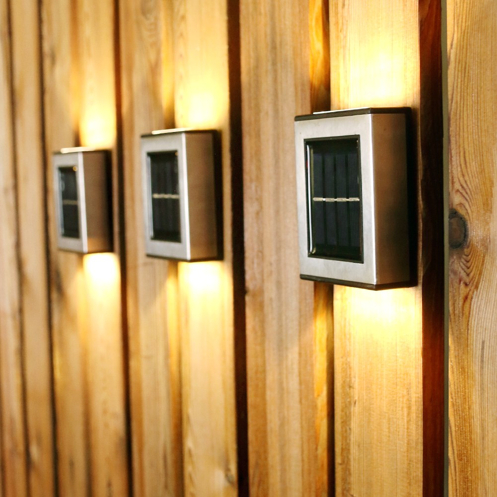 태양광 정원등 2 led 벽 엣지 담장 꾸미기등 2,500원