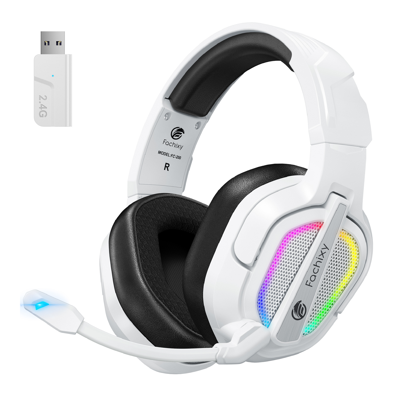 파치시 무선 게이밍 헤드셋 FC200 가상 7.1채널 3D 사운드 RGB LED 노이즈 캔슬링 마이크 2.4GHz 저지연 PC PS5 겸용 37,350원