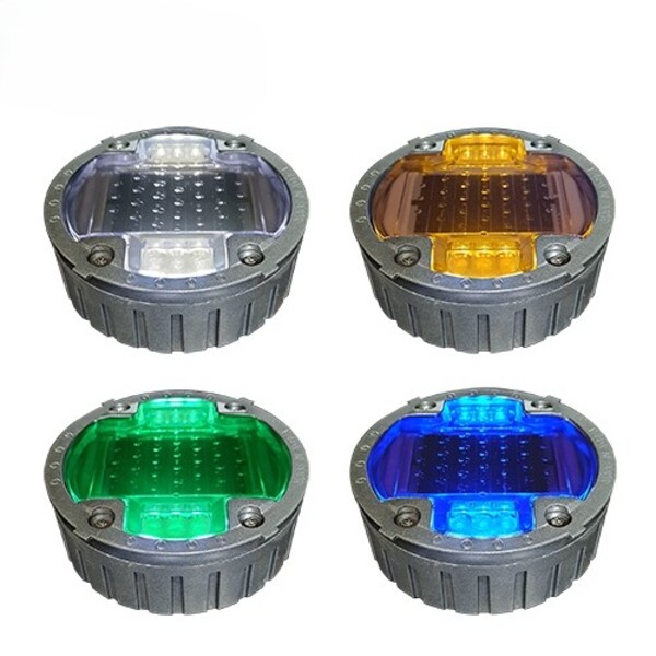 매립쏠라 표지병 (HK-152) 2방향 아파트 공원 도로 바닥 표시등 유도등 경고등, 황색, 1개 59,000원