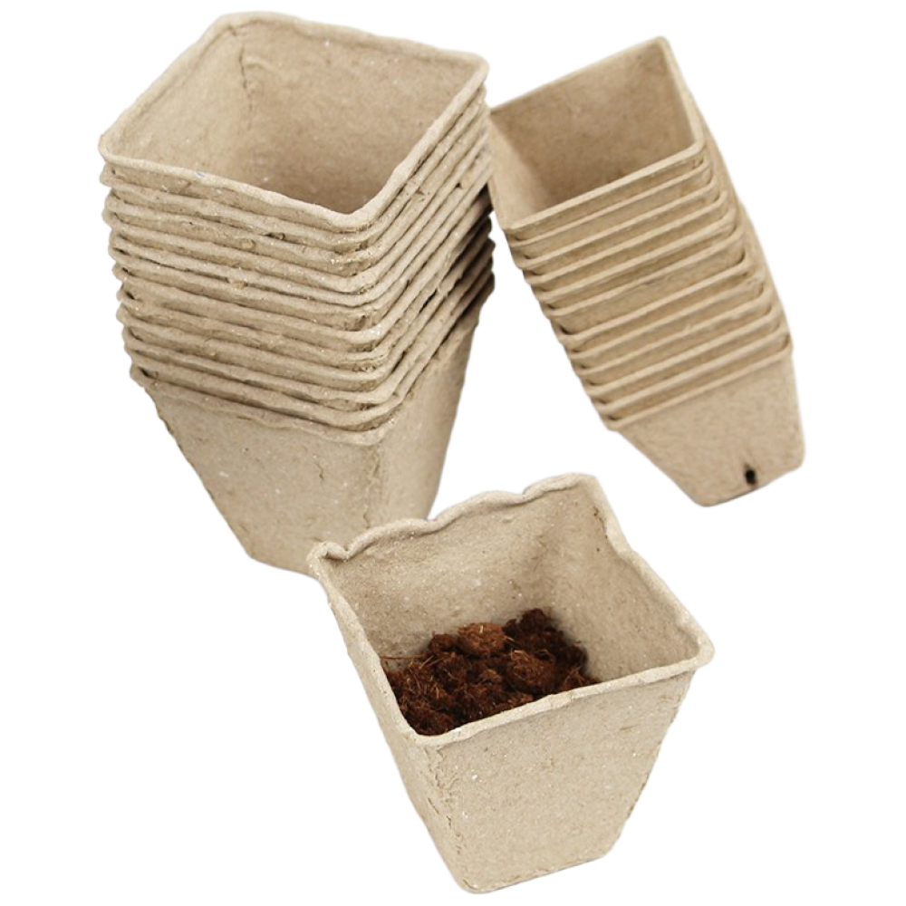 가든홀릭 지피포트 종이화분 삽목 자연분해 모종컵, 20개, 사각 6,500원