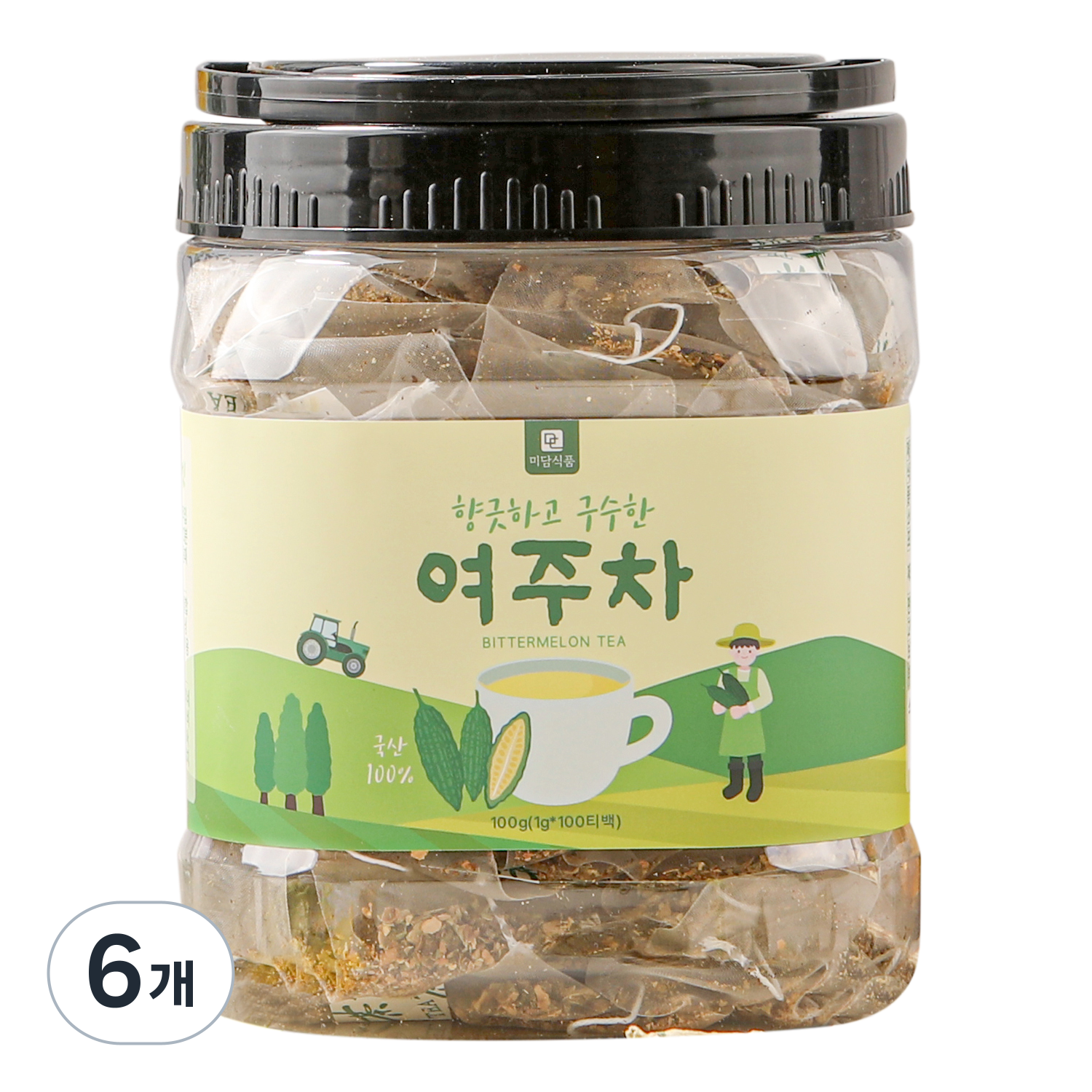 미세플라스틱 없는 생분해필터 미담식품 여주차 삼각티백 90,400원