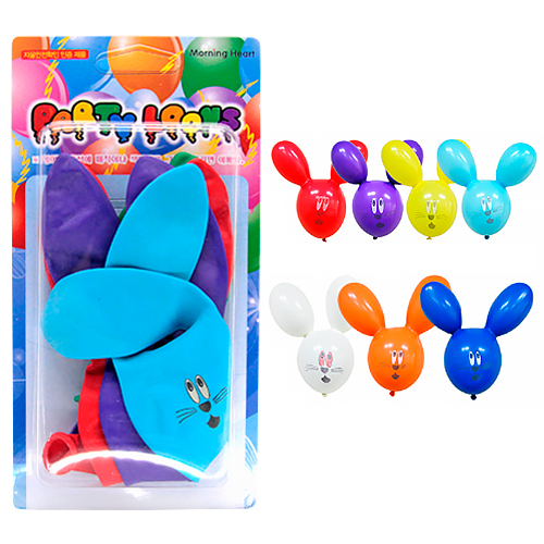 attizone 케이스풍선 모양풍선 파티풍선 미술재료 22종, T18 토끼 1,600원